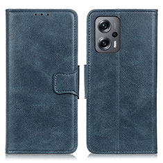 Handytasche Stand Schutzhülle Flip Leder Hülle M09L für Xiaomi Redmi Note 11T Pro+ Plus 5G Blau