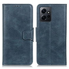 Handytasche Stand Schutzhülle Flip Leder Hülle M09L für Xiaomi Redmi Note 12 4G Blau