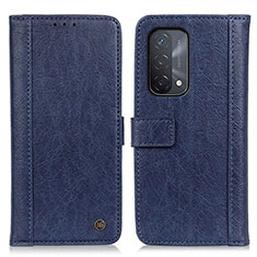 Handytasche Stand Schutzhülle Flip Leder Hülle M10L für Oppo A54 5G Blau