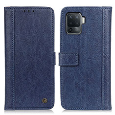 Handytasche Stand Schutzhülle Flip Leder Hülle M10L für Oppo A94 4G Blau