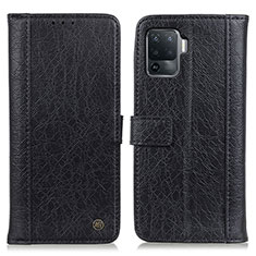 Handytasche Stand Schutzhülle Flip Leder Hülle M10L für Oppo A94 4G Schwarz