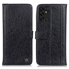 Handytasche Stand Schutzhülle Flip Leder Hülle M10L für Samsung Galaxy A04s Schwarz