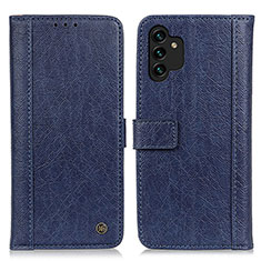 Handytasche Stand Schutzhülle Flip Leder Hülle M10L für Samsung Galaxy A13 4G Blau