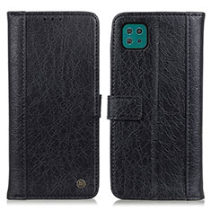 Handytasche Stand Schutzhülle Flip Leder Hülle M10L für Samsung Galaxy A22s 5G Schwarz