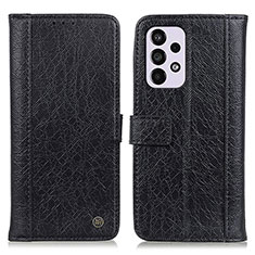 Handytasche Stand Schutzhülle Flip Leder Hülle M10L für Samsung Galaxy A33 5G Schwarz