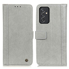 Handytasche Stand Schutzhülle Flip Leder Hülle M10L für Samsung Galaxy A55 5G Grau