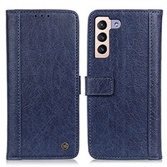 Handytasche Stand Schutzhülle Flip Leder Hülle M10L für Samsung Galaxy S21 5G Blau