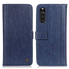 Handytasche Stand Schutzhülle Flip Leder Hülle M10L für Sony Xperia 10 III Blau