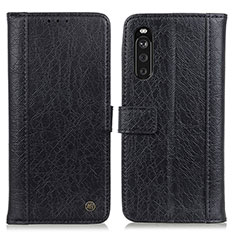 Handytasche Stand Schutzhülle Flip Leder Hülle M10L für Sony Xperia 10 III Lite Schwarz