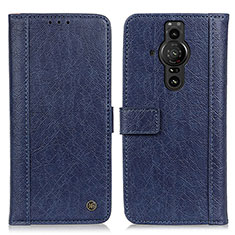 Handytasche Stand Schutzhülle Flip Leder Hülle M10L für Sony Xperia PRO-I Blau