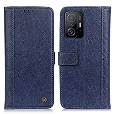 Handytasche Stand Schutzhülle Flip Leder Hülle M10L für Xiaomi Mi 11T 5G Blau