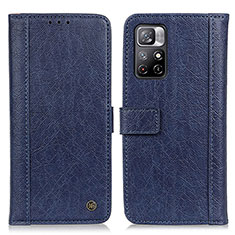 Handytasche Stand Schutzhülle Flip Leder Hülle M10L für Xiaomi Poco M4 Pro 5G Blau