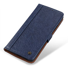 Handytasche Stand Schutzhülle Flip Leder Hülle M10L für Xiaomi Redmi Note 10 4G Blau