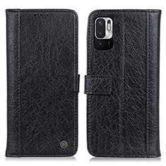 Handytasche Stand Schutzhülle Flip Leder Hülle M10L für Xiaomi Redmi Note 10 JE 5G Schwarz