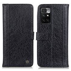 Handytasche Stand Schutzhülle Flip Leder Hülle M10L für Xiaomi Redmi Note 11 4G (2021) Schwarz