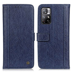 Handytasche Stand Schutzhülle Flip Leder Hülle M10L für Xiaomi Redmi Note 11T 5G Blau