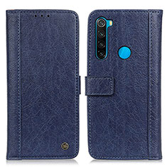 Handytasche Stand Schutzhülle Flip Leder Hülle M10L für Xiaomi Redmi Note 8 (2021) Blau