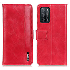 Handytasche Stand Schutzhülle Flip Leder Hülle M11L für Oppo A53s 5G Rot