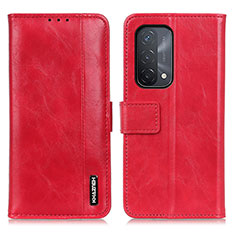 Handytasche Stand Schutzhülle Flip Leder Hülle M11L für Oppo A54 5G Rot