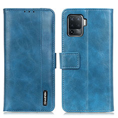 Handytasche Stand Schutzhülle Flip Leder Hülle M11L für Oppo A94 4G Blau