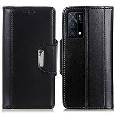 Handytasche Stand Schutzhülle Flip Leder Hülle M11L für Oppo K9 5G Schwarz