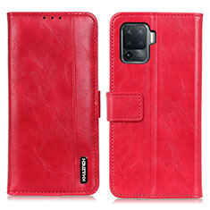 Handytasche Stand Schutzhülle Flip Leder Hülle M11L für Oppo Reno5 Lite Rot