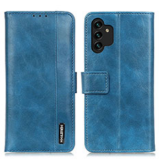 Handytasche Stand Schutzhülle Flip Leder Hülle M11L für Samsung Galaxy A13 4G Blau