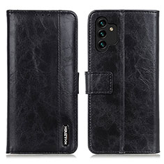 Handytasche Stand Schutzhülle Flip Leder Hülle M11L für Samsung Galaxy A13 5G Schwarz