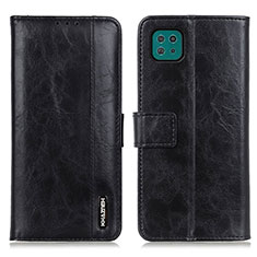 Handytasche Stand Schutzhülle Flip Leder Hülle M11L für Samsung Galaxy A22s 5G Schwarz