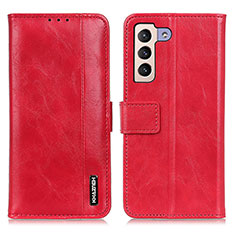 Handytasche Stand Schutzhülle Flip Leder Hülle M11L für Samsung Galaxy S21 5G Rot