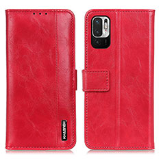 Handytasche Stand Schutzhülle Flip Leder Hülle M11L für Xiaomi Redmi Note 10 JE 5G Rot