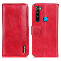 Handytasche Stand Schutzhülle Flip Leder Hülle M11L für Xiaomi Redmi Note 8 (2021) Rot