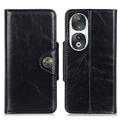 Handytasche Stand Schutzhülle Flip Leder Hülle M12L für Huawei Honor 90 5G Schwarz