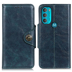 Handytasche Stand Schutzhülle Flip Leder Hülle M12L für Motorola Moto G71 5G Blau