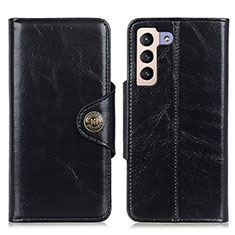 Handytasche Stand Schutzhülle Flip Leder Hülle M12L für Samsung Galaxy S21 5G Schwarz