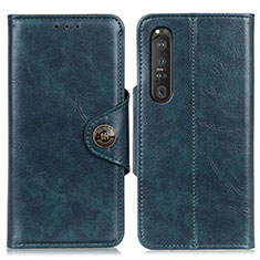 Handytasche Stand Schutzhülle Flip Leder Hülle M12L für Sony Xperia 1 III Blau