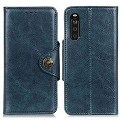 Handytasche Stand Schutzhülle Flip Leder Hülle M12L für Sony Xperia 10 III Blau