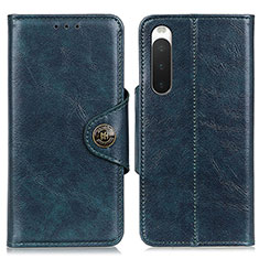 Handytasche Stand Schutzhülle Flip Leder Hülle M12L für Sony Xperia 10 IV SO-52C Blau