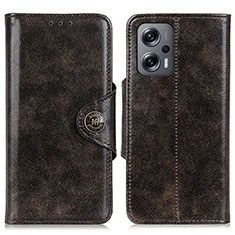 Handytasche Stand Schutzhülle Flip Leder Hülle M12L für Xiaomi Redmi Note 12T Pro 5G Bronze