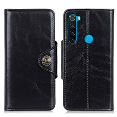 Handytasche Stand Schutzhülle Flip Leder Hülle M12L für Xiaomi Redmi Note 8 (2021) Schwarz