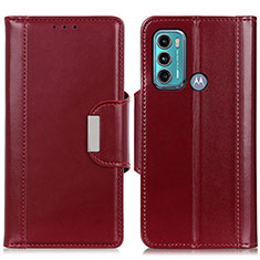 Handytasche Stand Schutzhülle Flip Leder Hülle M13L für Motorola Moto G40 Fusion Rot