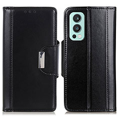 Handytasche Stand Schutzhülle Flip Leder Hülle M13L für OnePlus Nord 2 5G Schwarz