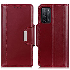 Handytasche Stand Schutzhülle Flip Leder Hülle M13L für Oppo A56 5G Rot