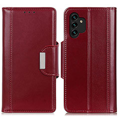 Handytasche Stand Schutzhülle Flip Leder Hülle M13L für Samsung Galaxy A13 4G Rot