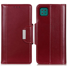 Handytasche Stand Schutzhülle Flip Leder Hülle M13L für Samsung Galaxy A22 5G Rot