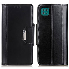 Handytasche Stand Schutzhülle Flip Leder Hülle M13L für Samsung Galaxy F42 5G Schwarz