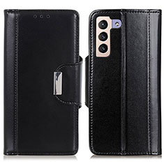 Handytasche Stand Schutzhülle Flip Leder Hülle M13L für Samsung Galaxy S21 FE 5G Schwarz