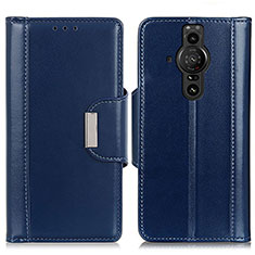 Handytasche Stand Schutzhülle Flip Leder Hülle M13L für Sony Xperia PRO-I Blau