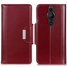 Handytasche Stand Schutzhülle Flip Leder Hülle M13L für Sony Xperia PRO-I Rot