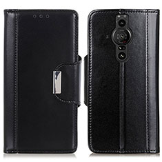 Handytasche Stand Schutzhülle Flip Leder Hülle M13L für Sony Xperia PRO-I Schwarz